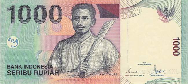 Indonesien 1000 Rupiah 2001 p141b